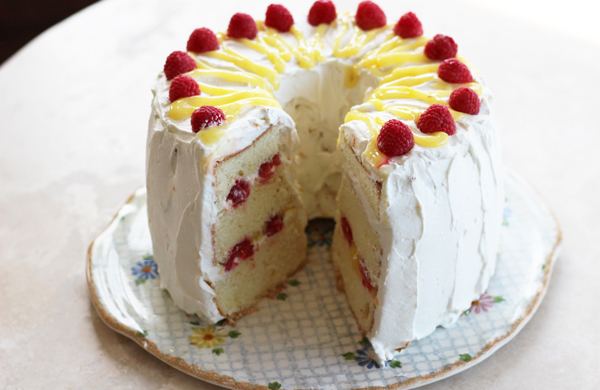 Lemon Raspberry Chiffon Cake Recipe Blue Ribbon Group 9453